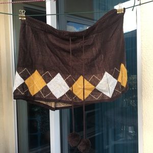 Cotton stretch knit skirt